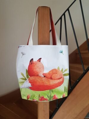 Sac cabas renard endormi