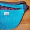 sac banane  velours bleu bleu – Image 2