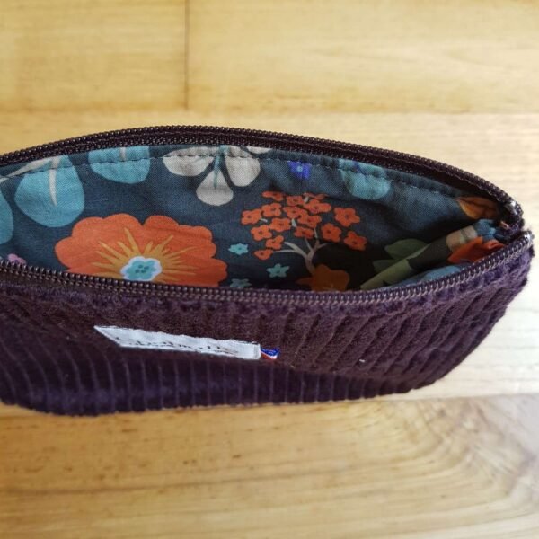 Pochette velours violine – Image 2