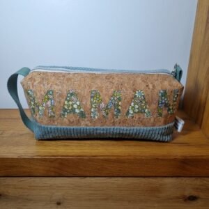 Trousse Maman velours vert d'eau