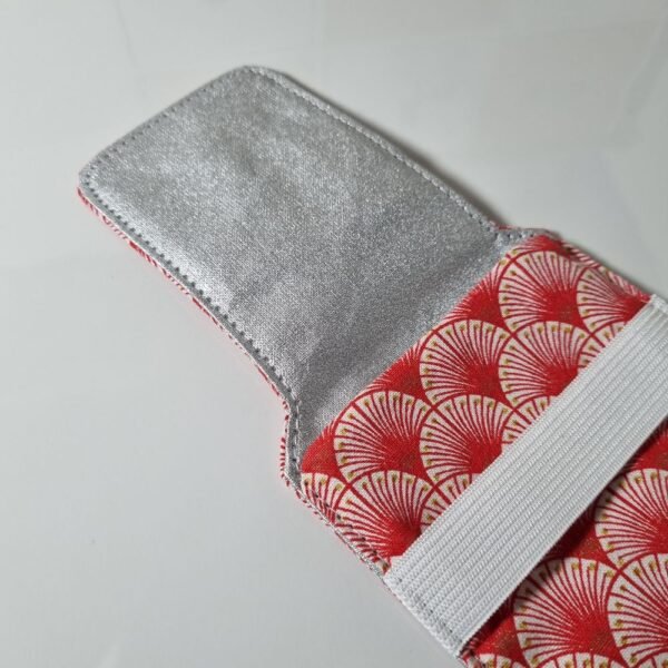 Pochette brosse à dents éventails rouge – Image 2