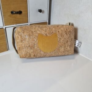 Trousse chat velours