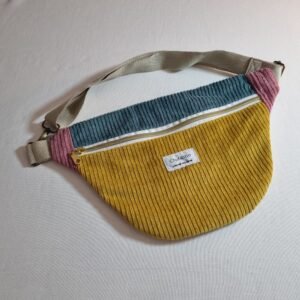 sac banane velours trio