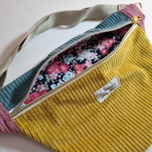 sac banane velours trio – Image 2