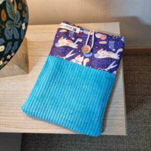 Pochette chats tricots