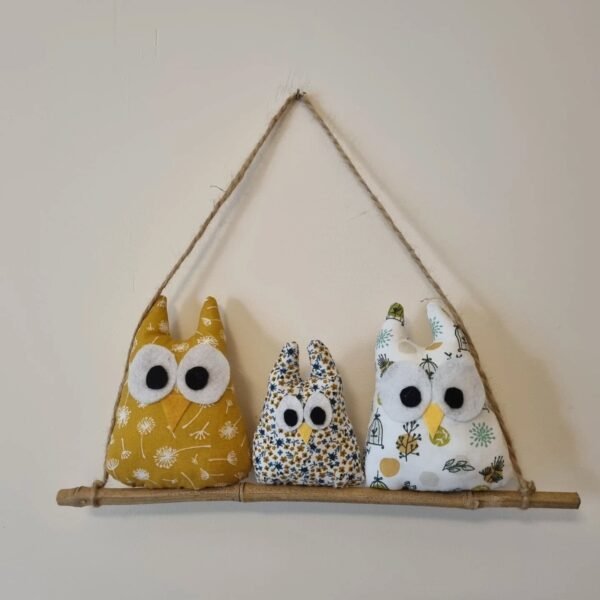 Mobile 3 chouettes