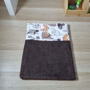 Pochette tablette chats origamis