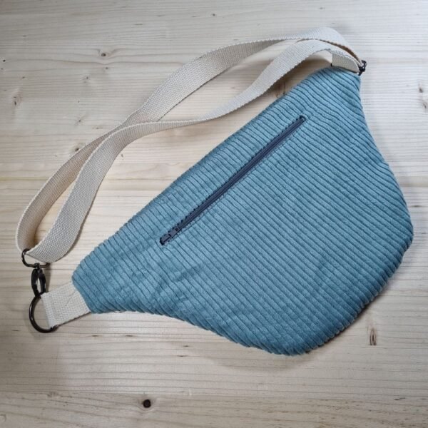 sac banane velours mésanges – Image 3