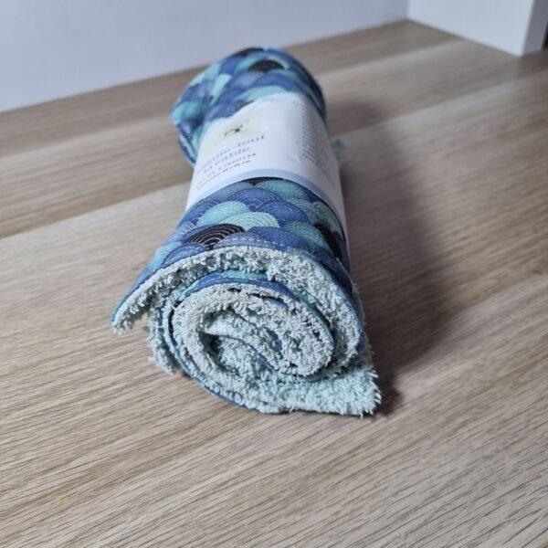 5 essuie-tout Eventails bleus – Image 2