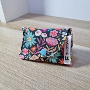 Pochette Range tétine Hérisson Floral