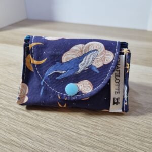 Pochette Range tétine Baleine