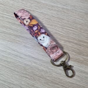 Porte clé dragonne Chouettes
