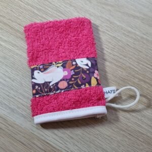Gant d'apprentissage Lapin fushia