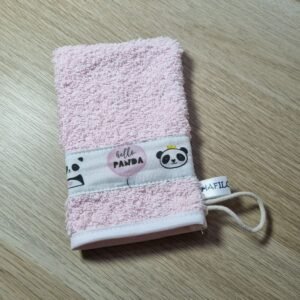 Gant d'apprentissage Panda rose clair