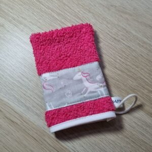 Gant d'apprentissage Licorne fushia 2