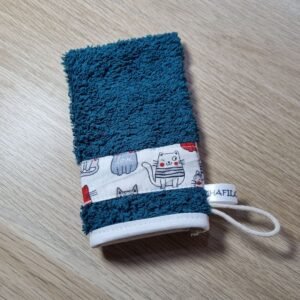 Gant d'apprentissage Chat bleu