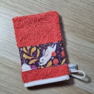 Gant d'apprentissage Lapin corail