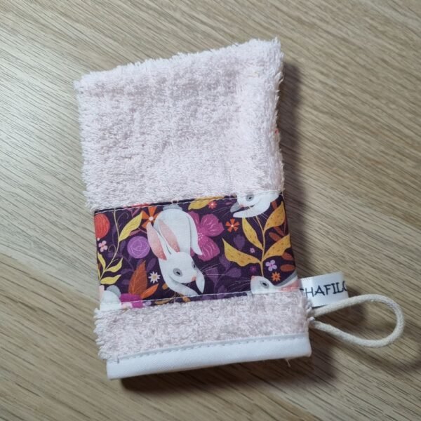 Gant d'apprentissage Lapin rose