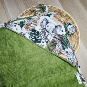 Sortie de bain Éléphant vert