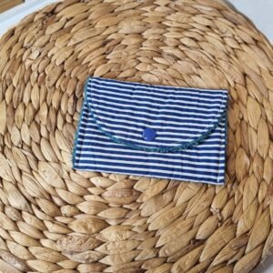 Pochette à savon rayée