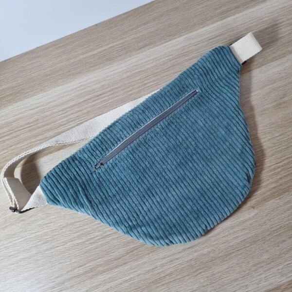 Sac banane Éventails bleus – Image 2