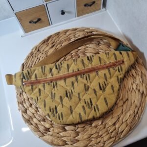 Sac banane XS matelassé plumes