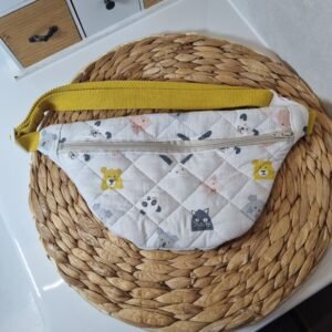 Sac banane XS matelassé animaux