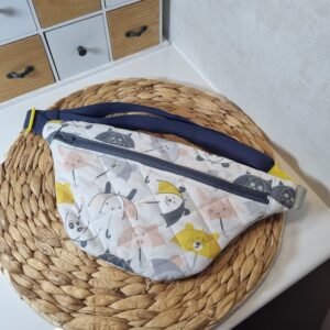 Sac banane XS matelassé parapluies