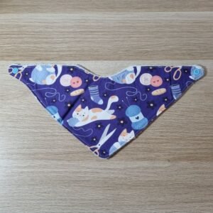 bavoir bandana chats tricots