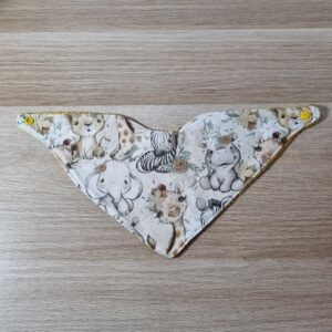 bavoir bandana Bébés savanes fleurs