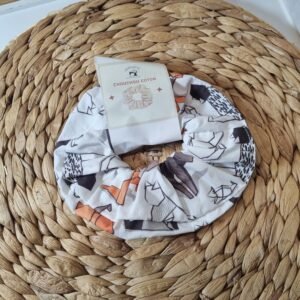 chouchou coton Chats origami