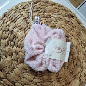 Fleur de douche lavable rose pale