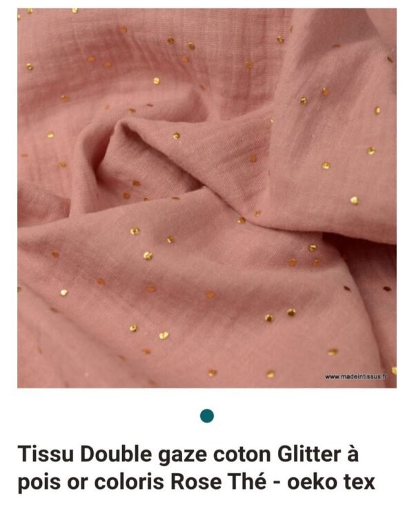 Double gaze pois doré – Image 14
