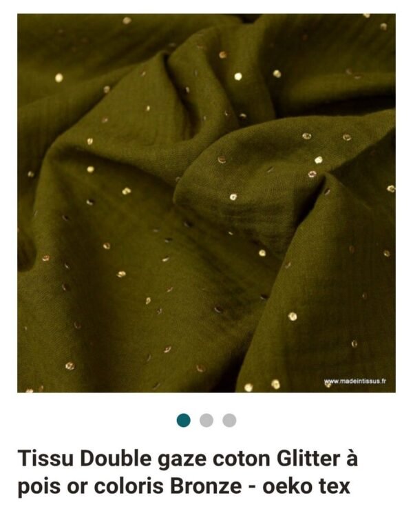 Double gaze pois doré – Image 16