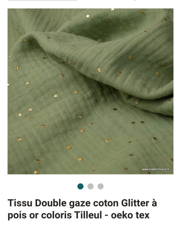 Double gaze pois doré – Image 17