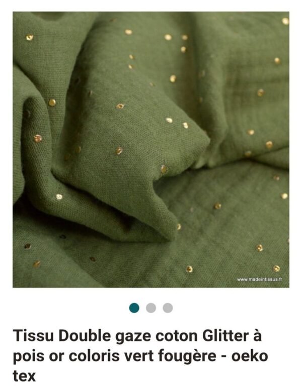 Double gaze pois doré – Image 19