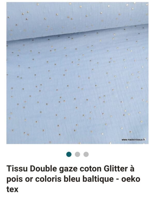 Double gaze pois doré – Image 20