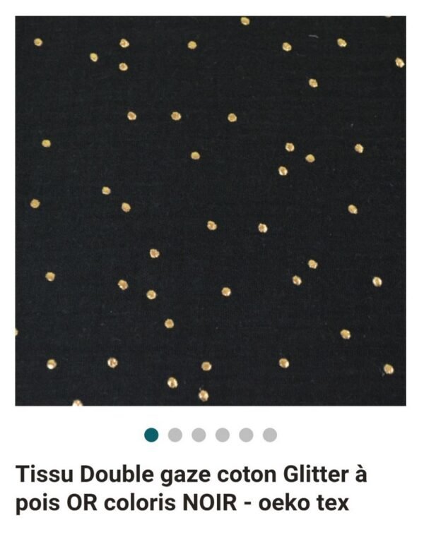 Double gaze pois doré – Image 5