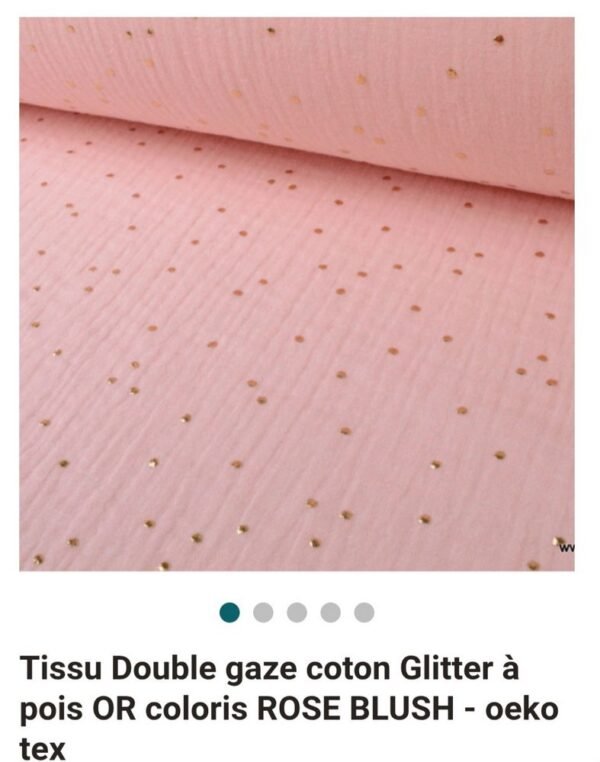 Double gaze pois doré – Image 6