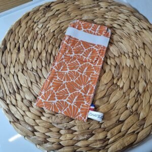 Pochette brosse à dents Feuilles oranges