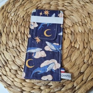Pochette brosse à dents Baleines
