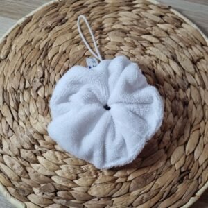 Fleur de douche lavable blanc