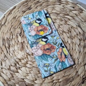 Pochette brosse à dents Mésanges (pression)