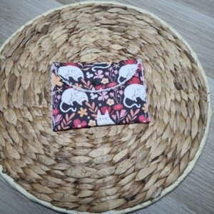 Pochette à savon Chats fleuris