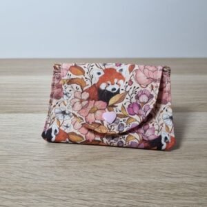 Pochette Range tétine Panda roux