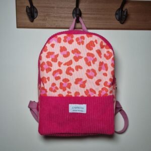 sac à dos Léopard rose