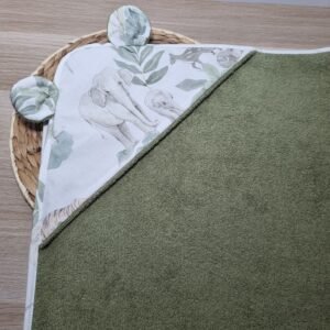 Sortie de bain Eléphants kaki