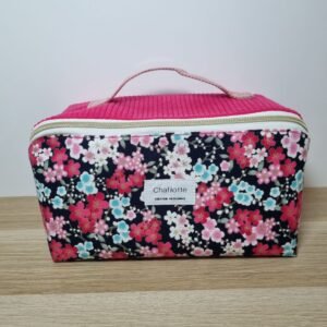 Trousse grande ouverture Fleurs brillantes roses