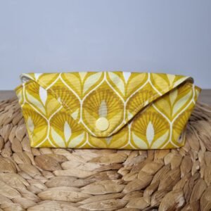 Etui à lunettes Paon jaune