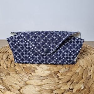 Etui à lunettes Géo bleue